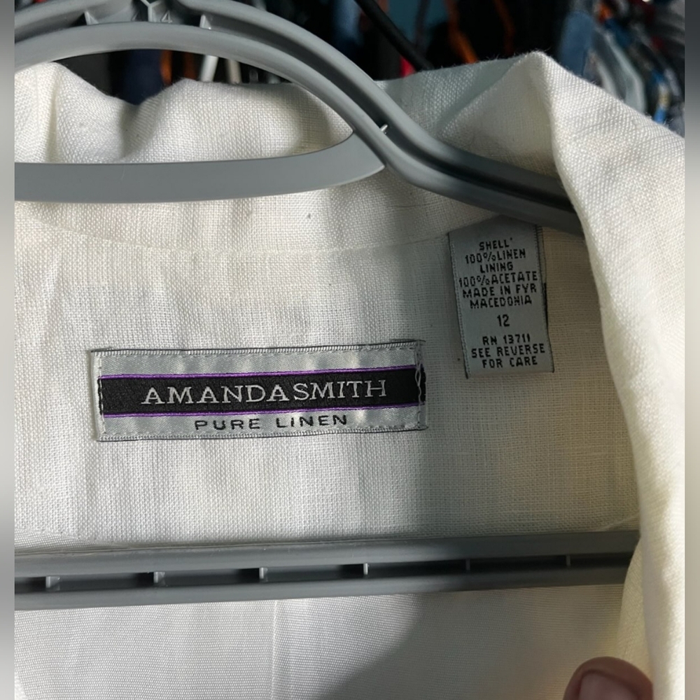 Amanda Smith White Button-Up Jacket - image 2